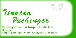 timotea puchinger business card